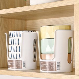 Khay đựng bát đĩa cất gọn Sanada nhập khẩu từ Nhật Bản