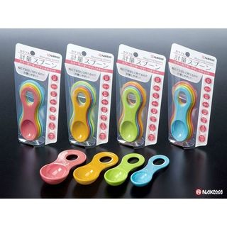 Set 4 thìa đong gia vị màu sắc nhập khẩu Nhật bản