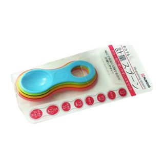 Set 4 thìa đong gia vị màu sắc nhập khẩu Nhật bản