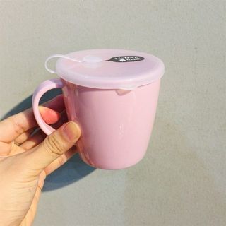 Cốc uống nước có lỗ cắm ống hút 300ml