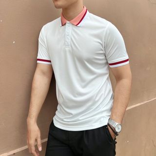 Áo thun nam cổ bẻ, áo thun nam Polo vải Poly thoáng mát, thoản mái A02-235