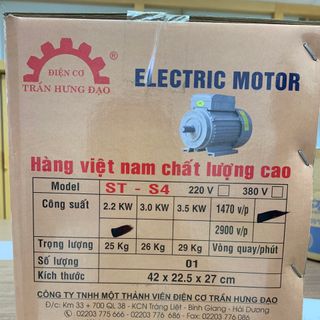 Động cơ điện 1 pha Trần Hưng Đạo ST - S4 (3.5KW)
