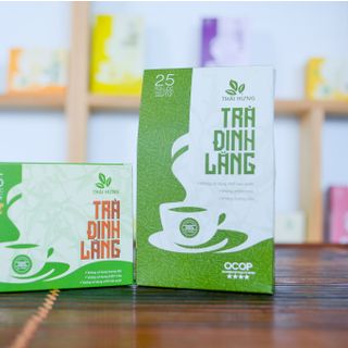 Trà đinh lăng túi Thái Hưng tăng tuần hoàn máu, khả năng tập trung,giảm căng thẳng thần kinh, ngủ ngon,lợi sữa 25 túi 5g