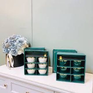 Bộ chén đũa sứ cao cấp viền vàng