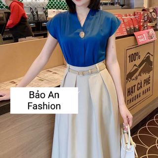 Áo Lụa Tay Hến Quảng Châu Cao Cấp
