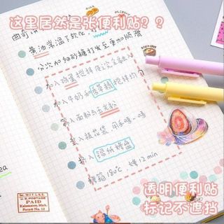 GÓI 50 TỜ GIẤY NOTE TRONG SUỐT  LƯU Ý SIZE 7.6*7.6CM