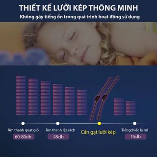 [LƯỠI KÉP] Bộ gạt mưa lưỡi kép cao cấp, thanh cần gạt nước mưa 2 lưỡi khung mềm đa năng, gạt kính ô tô xe hơi oto