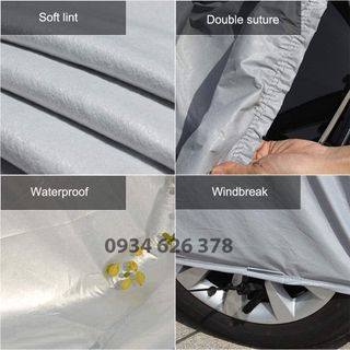 [LOẠI 1] Bạt che kín bảo vệ xe ô tô TOYOTA LAND PRADO tráng bạc 3 lớp vải dù Oxford , bạt phủ trùm bảo vệ xe oto
