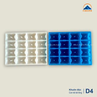 Khuôn đúc cục kê bê tông đa năng D4 (45/45/55/60)