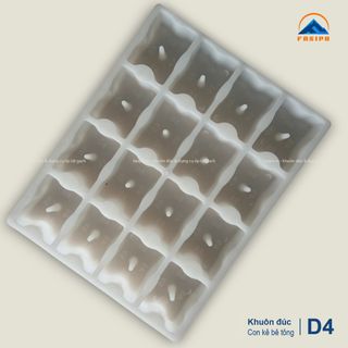 Khuôn đúc cục kê bê tông đa năng D4 (45/45/55/60)