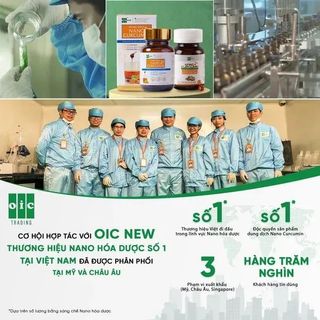 OIC TRADING - Dung dịch Tinh chất Nghệ NANO CURCUMIN OIC NEW giảm Đau Dạ dày