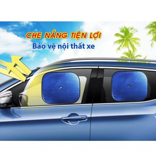 [Combo 2 tấm] miếng tấm che chắn nắng trong ô tô , tấm dụng cụ xốp xanh chắn nắng xe hơi , rèm che nắng có nút dán