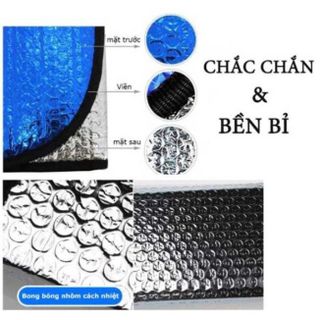 [Combo 2 tấm] miếng tấm che chắn nắng trong ô tô , tấm dụng cụ xốp xanh chắn nắng xe hơi , rèm che nắng có nút dán