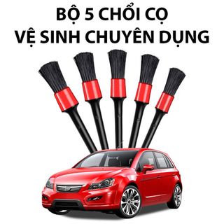 [5 Chiếc] cây cọ rửa vệ sinh xe ô tô, xe máy, bàn tủ, ghế sofa, bàn chải mềm quét làm sạch kẽ hở cửa gió điều hòa