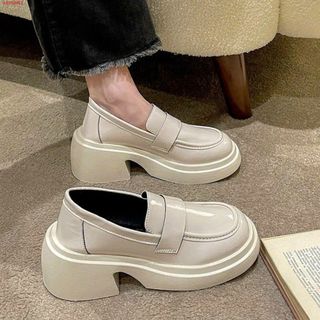 Giày lobita nữ 2 màu đen trắng