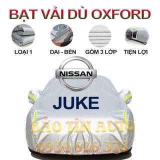 [LOẠI 1] Bạt che kín bảo vệ xe ô tô Nissan Juke tráng bạc 3 lớp vải dù Oxford , bạt phủ trùm bảo vệ xe oto giá sỉ
