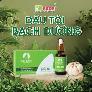 Dầu Tỏi Bạch Dương Phòng Trị Cảm Ho Khò Khè Cho Mẹ và Bé - Tăng Sức Đề Kháng 30ml
