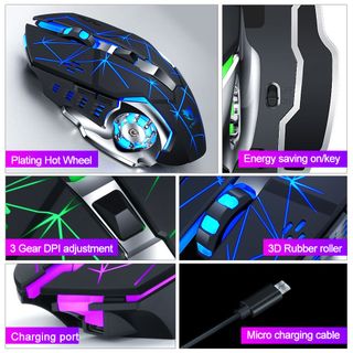 MOUSE KO DÂY T-WOLF Q13B Bluetooth + Wireless 2.4Ghz