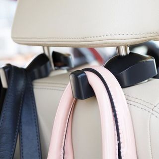 Bộ 2 chiếc móc treo đồ sau ghế oto xe hơi,giá đỡ treo mắc giữ đồ tiện lợi trên ô tô nhựa ABS chịu lực tốt tinh gọn tiện