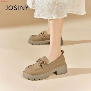 Giày lười nữ 2 màu đen nâu