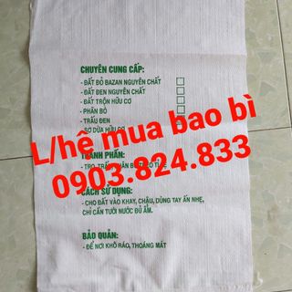 In bao đựng đất sạch, bao có tráng pe bên ngoài in theo yêu cầu giá sỉ