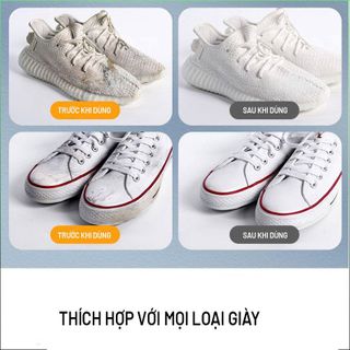 Sáp vệ sinh giày siêu sạch không cần nước 260g tặng kèm MIẾNG MÚT, sáp lau chùi đa năng