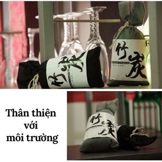 01 Túi than tre hoạt tính lọc không khí khử mùi hôi, ẩm mốc tủ quần áo, phòng ngủ, oto xe hơi, đánh tan mùi hôi khó chịu