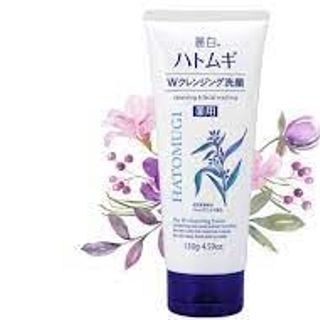 Sữa rửa mặt trắng da Hatomugi Nhật 130g