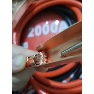 Dây câu sạc bình acquy 2000A - 4 mét, khởi động ắc quy oto , dây câu bình ắc quy ô tô lõi đồng, kích bình acquy cứu hộ