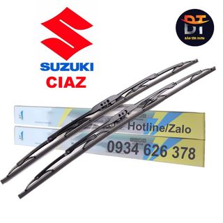 [SUZUKI CIAZ] 1 Cặp cần gạt mưa khung xương, chổi gạt mưa xe Suzuki Ciaz , gạt kính xe oto, thanh gạt nước mưa