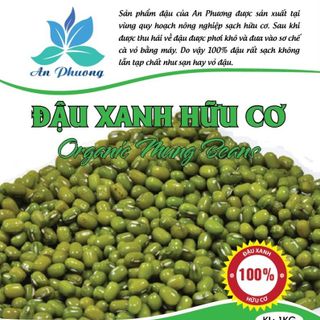 ĐẬU XANH NGUYÊN HẠT HỮU CƠ TÚI 1KG