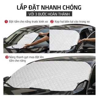 Bạt che nắng kính lái ô tô, che nắng ô tô, tấm che nắng kính lái ô tô, tam che nang bảo vệ nội thất oto xe hơi 4,5,7 chỗ