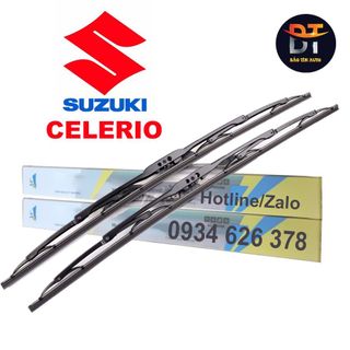 1 Cặp cần gạt mưa khung xương, chổi gạt mưa xe ô tô CELERIO, gạt kính xe oto, thanh gạt nước mưa