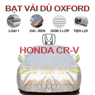 [LOẠI 1] Bạt che kín bảo vệ xe ô tô Honda CR-V tráng bạc cao cấp, vải bông chống xước 3 lớp, bạt phủ oto honda crv giá sỉ