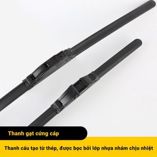 [LOẠI CAO CẤP] 1 Cặp gạt mưa ô tô khung mềm, thanh chổi cần gạt mưa oto xe hơi silicon cao cấp không xương