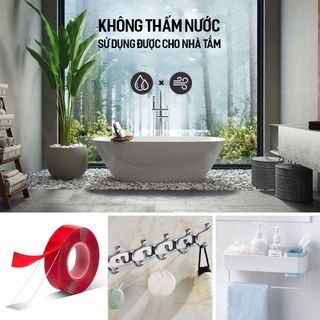 [SIÊU DÍNH] băng dính 2 mặt 3M, băng keo cường lực siêu dính nhiều công năng không thấm nước, băng dính 3m hai mặt
