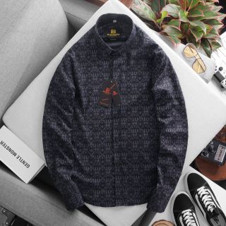 ÁO SƠ MI TAY DÀI HỌA TIẾT COTTON HÀNG CAO CẤP