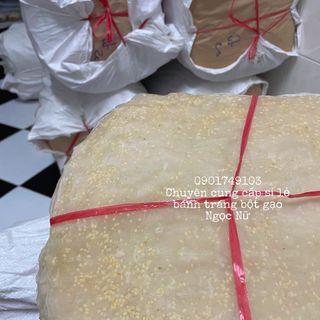 Bánh tráng bột gạo - Mè trắng