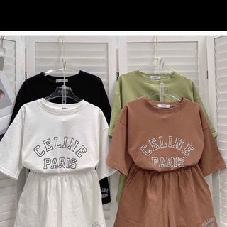 Đồ Bộ From Rộng In CLINEE Mix Quần Đùi Cap Chun Chất Cottton Mềm Mịn Thoáng Mát
