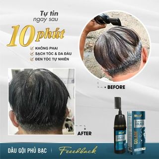 Dầu Gội Phủ Bạc Thảo Dược Golade - Gội Là Đen Trong 10 Phút 200ml, Dùng Được Từ 5-10 Lần