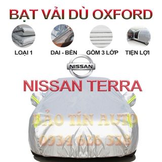 [LOẠI 1] Bạt che kín bảo vệ xe ô tô Nissan Terra tráng bạc cao cấp, vải bông chống xước 3 lớp vải dù Oxford giá sỉ