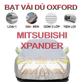 [LOẠI 1] Bạt che kín bảo vệ xe ô tô Mitsubishi Xpander tráng bạc cao cấp, vải bông chống xước 3 lớp vải dù Oxford giá sỉ