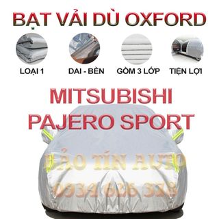 [LOẠI 1] Bạt che kín bảo vệ xe ô tô 7 chỗ Mitsubishi Pajero Sport tráng bạc cao cấp, vải bông chống xước giá sỉ
