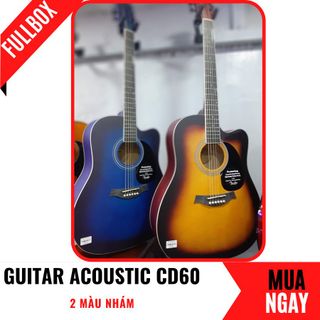 Đàn Guitar Acoustic Fender CD-60 Dáng Khuyết Đẹp Mắt + Phụ Kiện (Size 4/4)