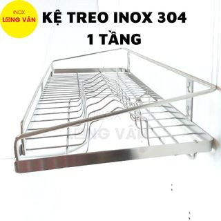 Kệ treo INOX 304 1 tầng kệ chén bát đồ dùng nhà bếp tiện lợi