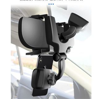 Giá treo đỡ điện thoại ô tô gắn gương chiếu hậu , giá kẹp giữ smartphone xoay 360 độ chỉ đường phù hợp cho nhiều dòng dt