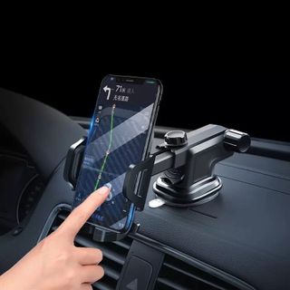 Giá treo đỡ điện thoại ô tô gắn gương chiếu hậu , giá kẹp giữ smartphone xoay 360 độ chỉ đường phù hợp cho nhiều dòng dt