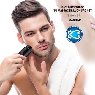 Máy cạo râu điện mini Jililai sạc USB 2023