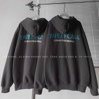 Áo Khoác Hoodie Zip có khóa kéo nỉ bông dày dặn UNOFF Form Rộng Nam Nữ