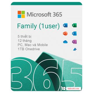 Microsoft 365 Family ( Office 365 1 user) – 5 thiết bị giá sỉ